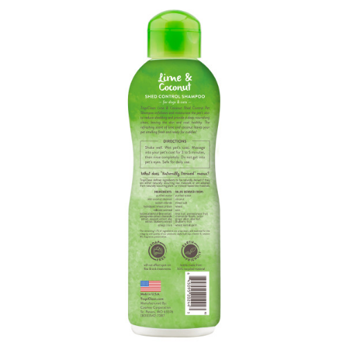 TropiClean Lime & Coconut Shed Control Shampoo for Pets, 20oz 2
